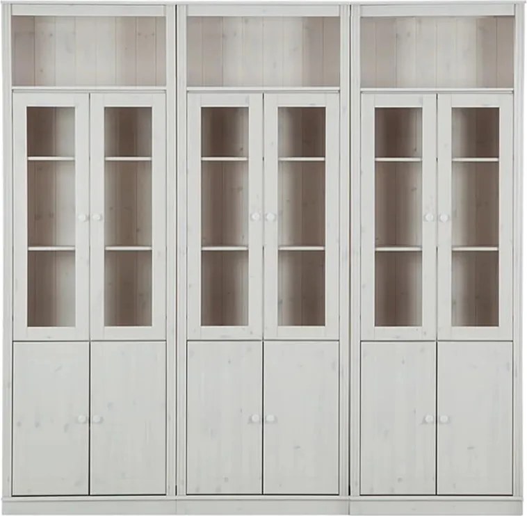 Бяла витрина от масивен бор 518x223 cm Anita – Støraa