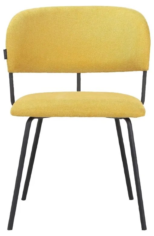 Жълти трапезни столове в комплект от 2 бр. Claudia – Støraa