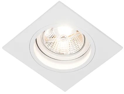 Квадратен вграден прожектор бял регулируем - Chuck 70