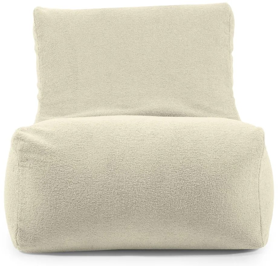 Кремав пуф от букле Seat 100 Lounge – SLOWDOWN