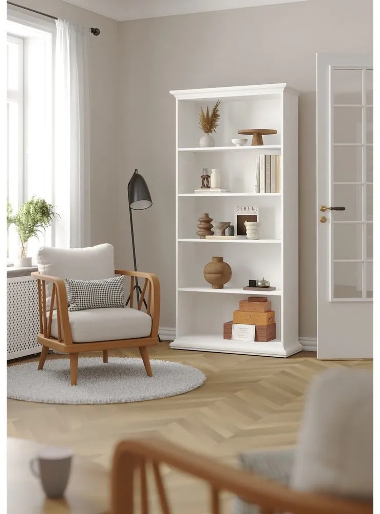 Бяла библиотека 96x201 cm Paris – Tvilum