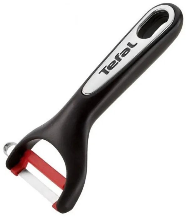 Белачка Tefal K2071814, Силиконов пръстен, Извито острие, Без фталати, Черен/червен