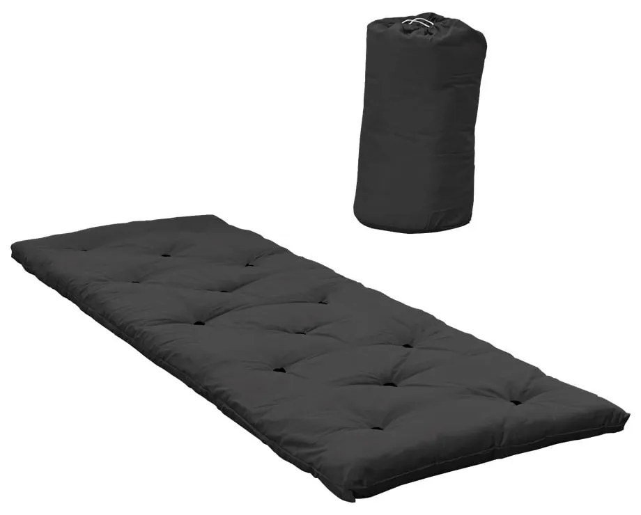 Тъмносив матрак за футон 70x190 cm Bed in a Bag Dark Grey - Karup Design