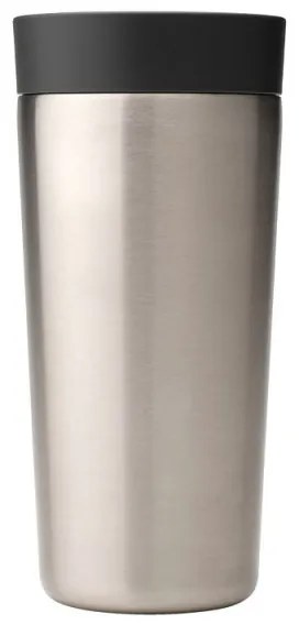 Термо чаша Brabantia Make&Take 1008489, 360 мл, Устойчива на разливане, Инокс/сив