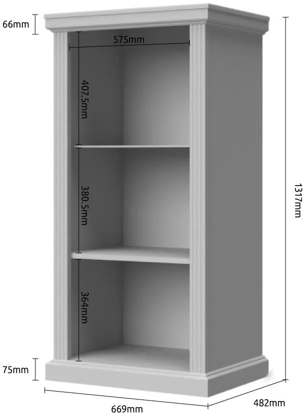 Витрина ниска Tahoma 2D-Anthraki