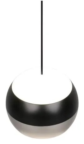 LED висящо осветително тяло в черен и сребрист цвят ø 15,5 cm Orbit – Trio Select