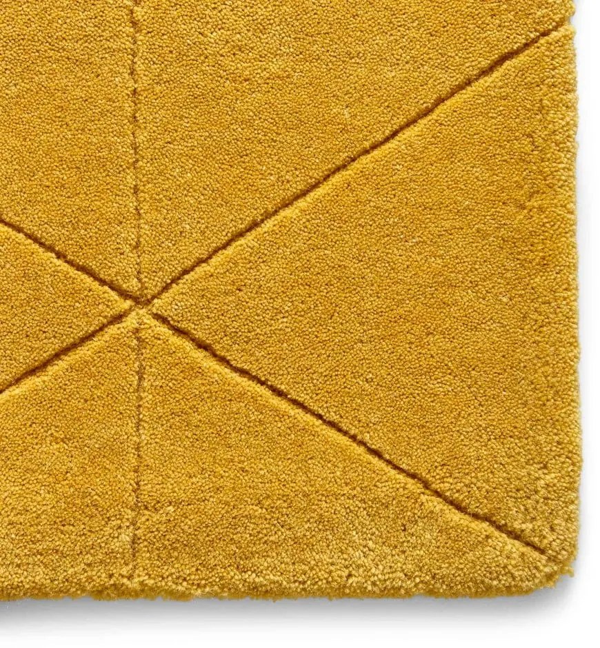 Вълнен килим в цвят горчица , 120 x 170 cm Kasbah - Think Rugs