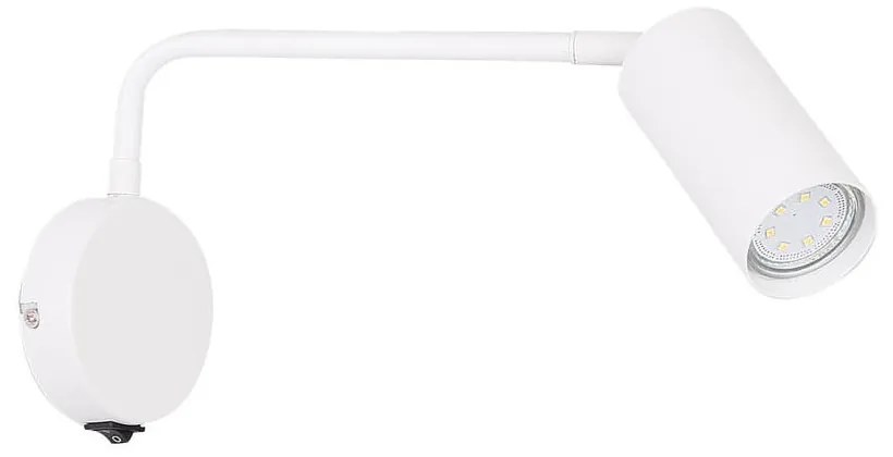 Бяла метална стенна лампа Tina - Candellux Lighting