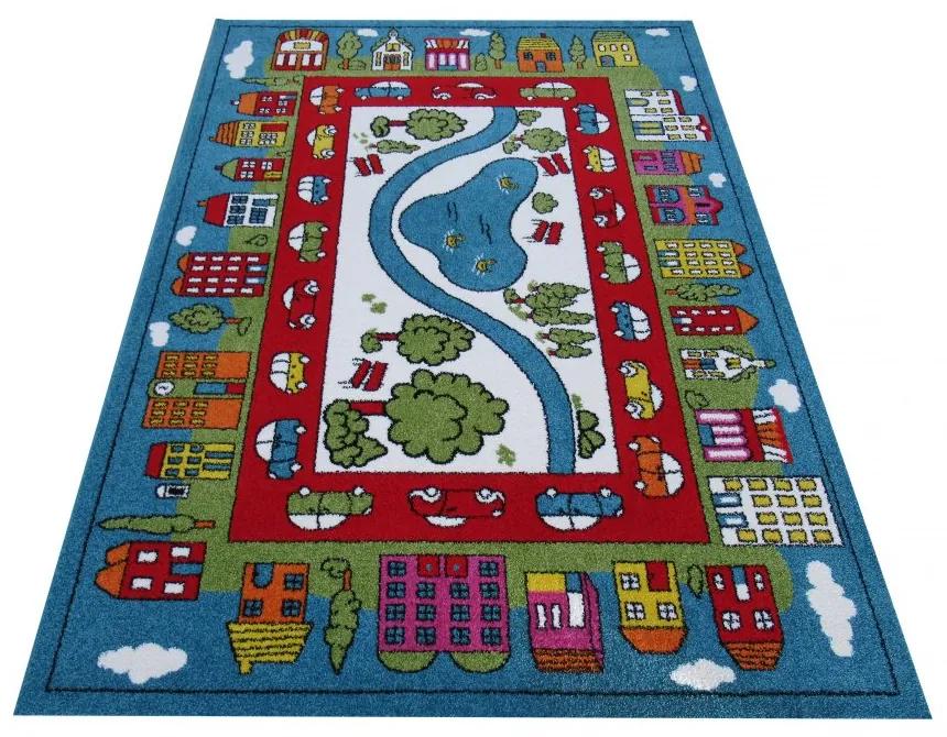 Детски килим с градски мотив Ширина: 120 см | Дължина: 170 см