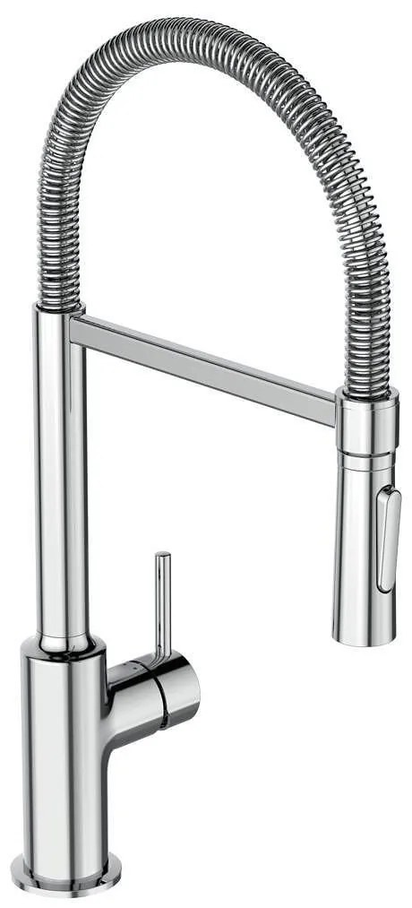 Стоящ смесител за кухня, Ideal Standard, BC302AA, с изтеглящ се ръчен душ с 2 функции