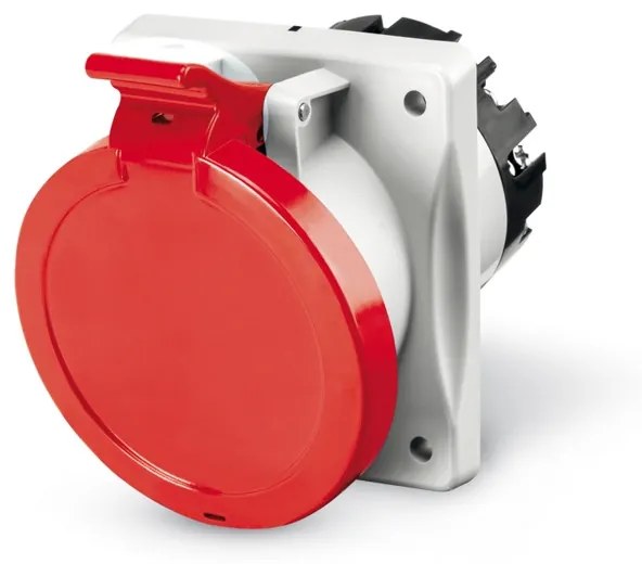 Scame Промишлен контакт 3P+Е 63A 380-415V IP54 6h серия Optima панелен монтаж 100х110мм  - 413.6366