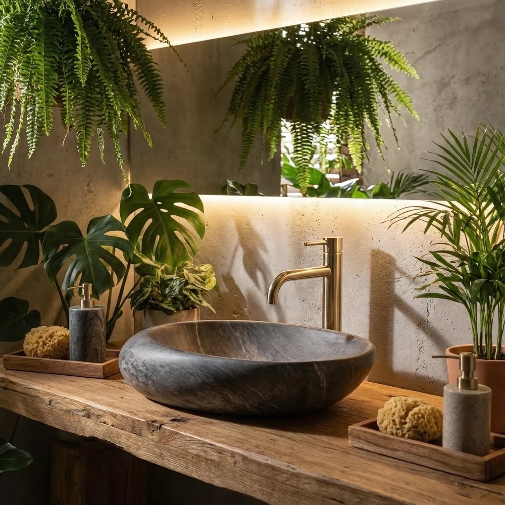 Умивалник за плот Rea Roxy A Stone D.Grey