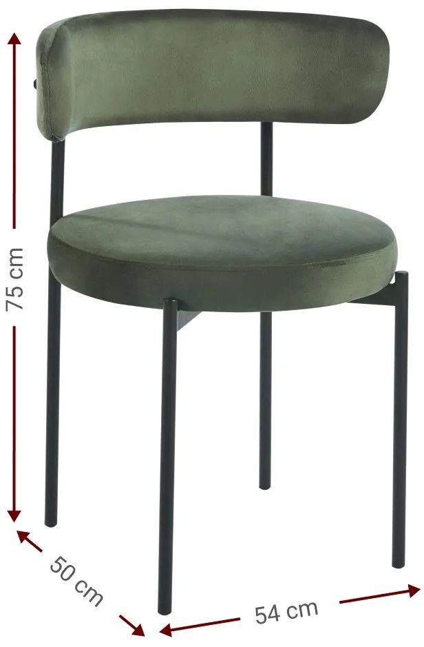 Стол Cloud-Зелен (4) парчета