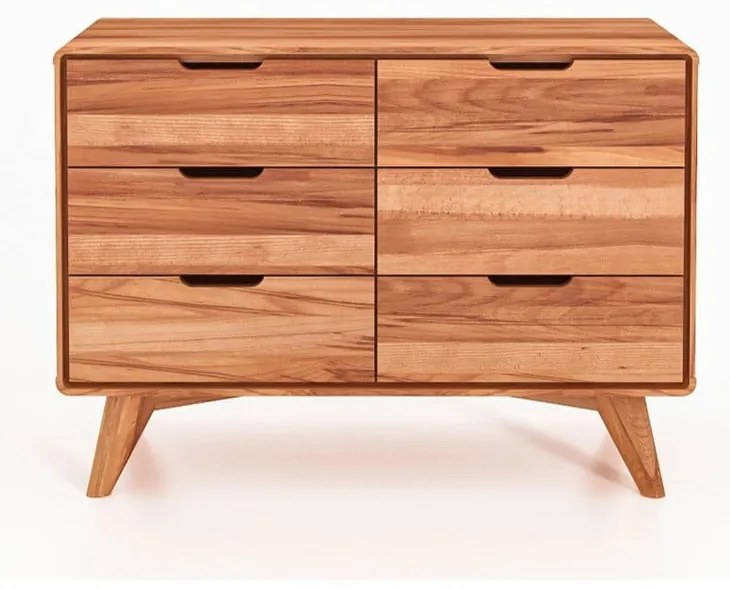 Нисък скрин от букова дървесина 90x63 cm Greg - The Beds