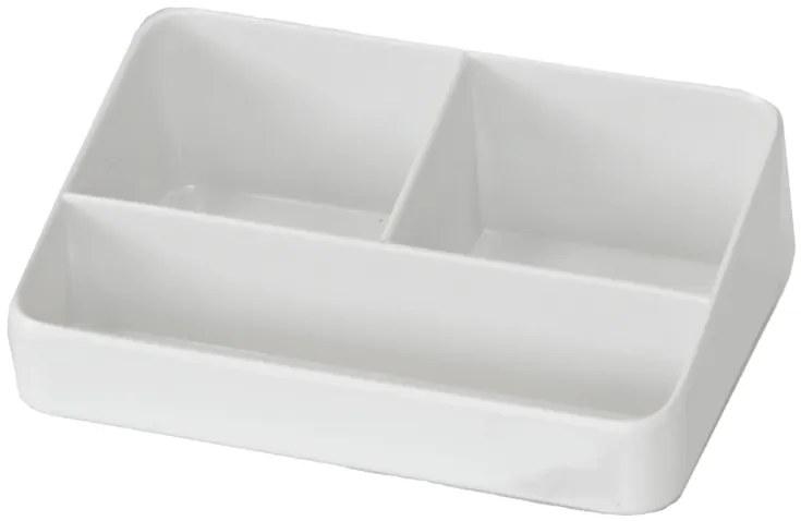 Horecano - Хотелска поставка за комплименти 3 разделения бяла 155x105x50mm (505706IV)