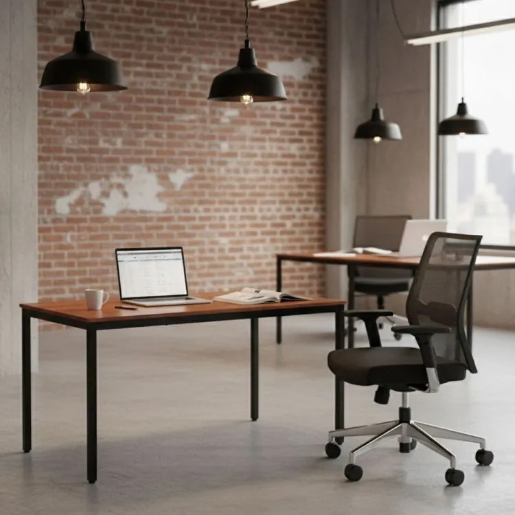 Кухненска маса кафява 120 x 60 cm - универсална маса за 4-5 души