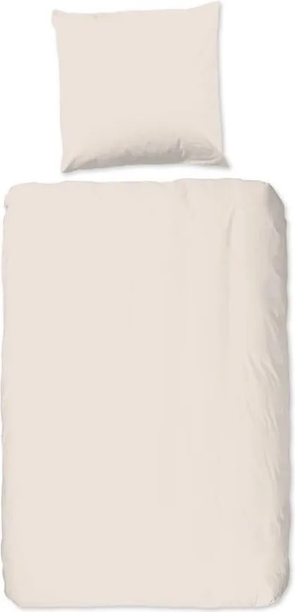 Бежово памучно единично спално бельо versal, 140 x 220 cm Uni - Good Morning