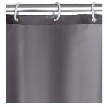 Сива завеса за душ с покритие против мухъл , 180 x 200 cm - Wenko