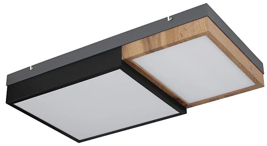 Globo 67286-30 - LED таванно осветително тяло GUNDI LED/30W/230V кафяво/черно