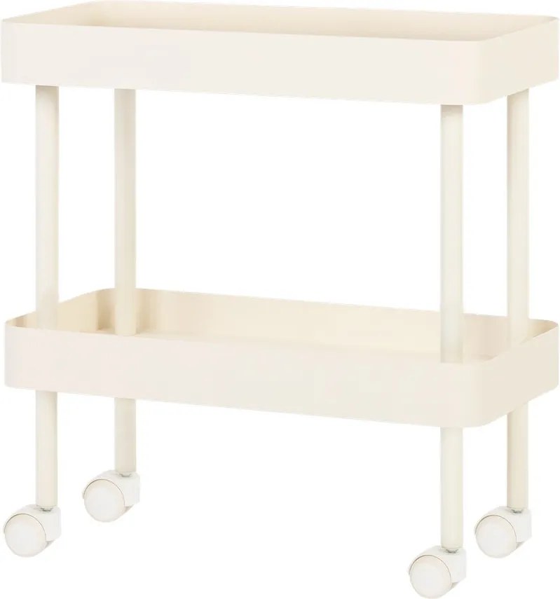 Бежов метален подвижен стелаж 60x62x30 cm Nolle – noo.ma