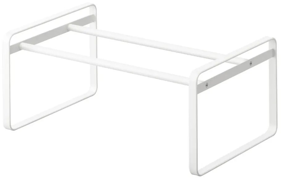 Бяла метална телескопична стойка за обувки Kobe - YAMAZAKI