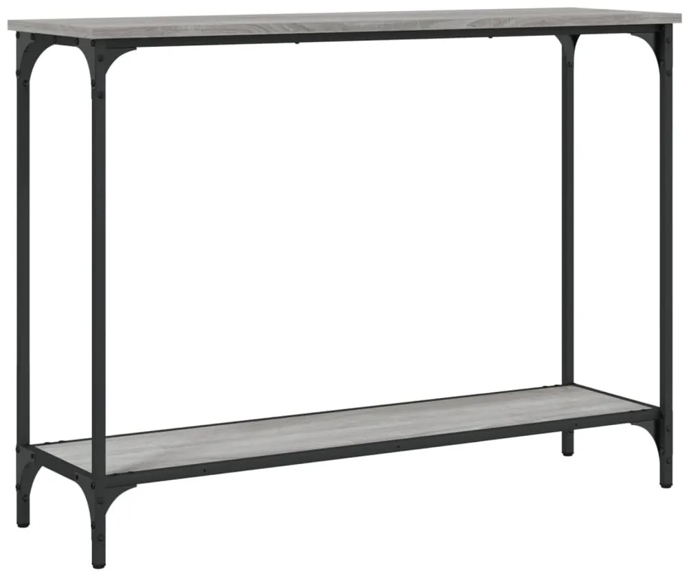 837705 vidaXL Конзолна маса, сив сонома, 101x30,5x75 см, инженерно дърво