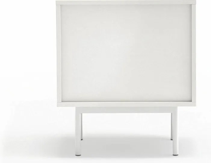 Бяло матово нощно шкафче Sierra – Teulat