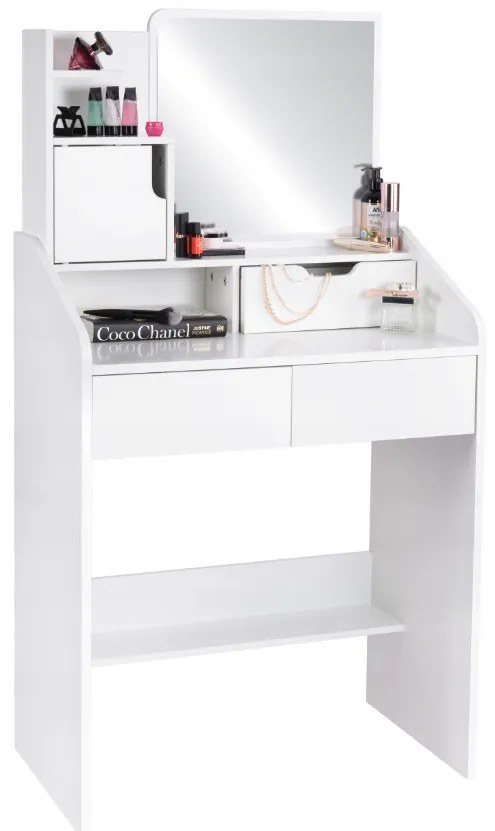 Козметична тоалетка с огледало и чекмеджета
