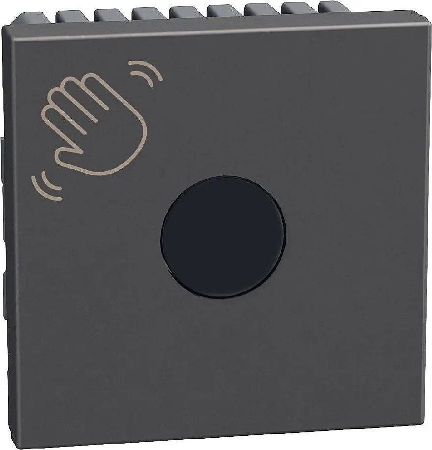 Bticino Бутон 2 мод. безконтактен цвят Графит Light Now Bticino YD4005TL