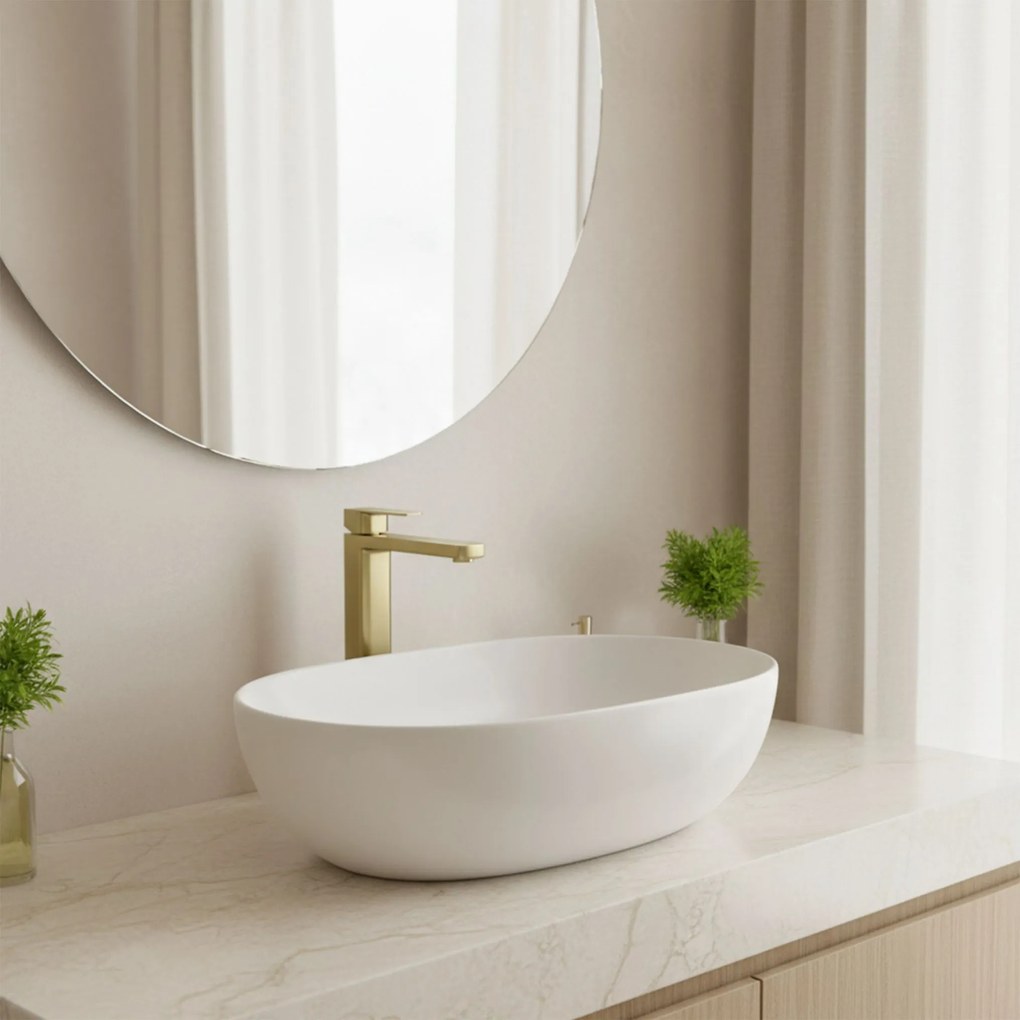 Смесител за баня Rea Arlo Brush Gold