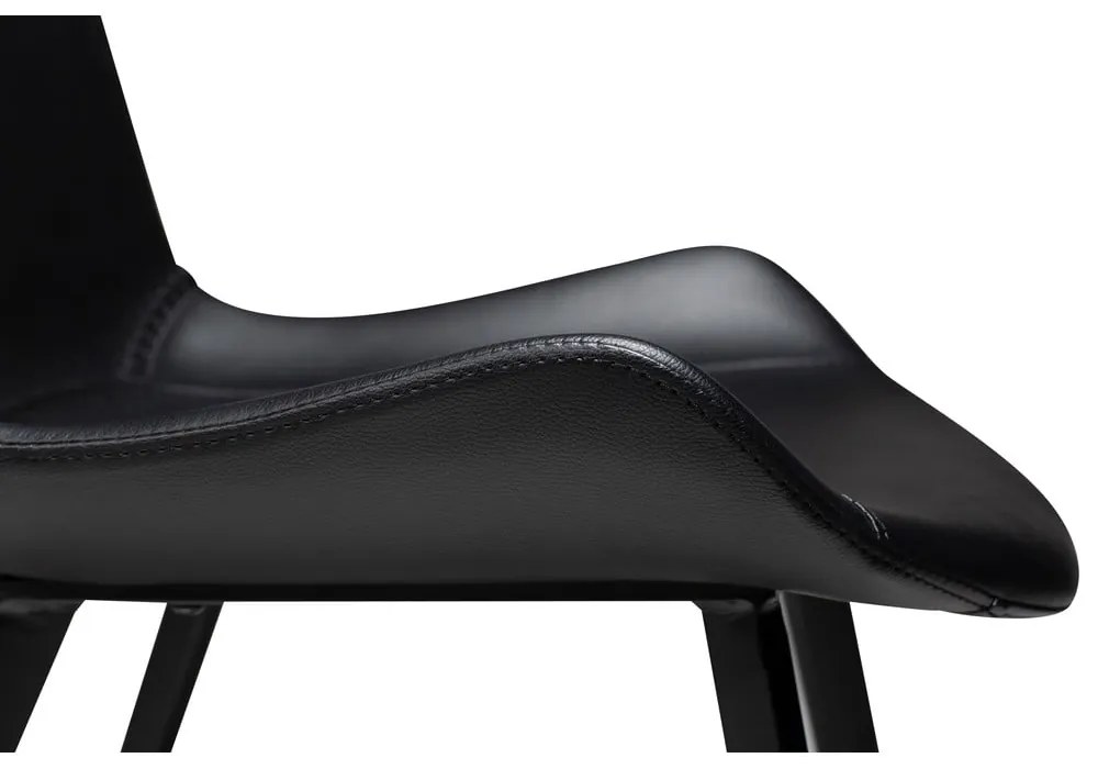 Черен стол за хранене от изкуствена кожа DAN-FORM Дания Hype - DAN-FORM Denmark
