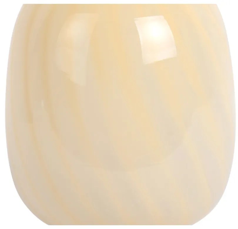 Светложълта настолна лампа със стъклен абажур (височина 20 cm) Summer Globe – Leitmotiv