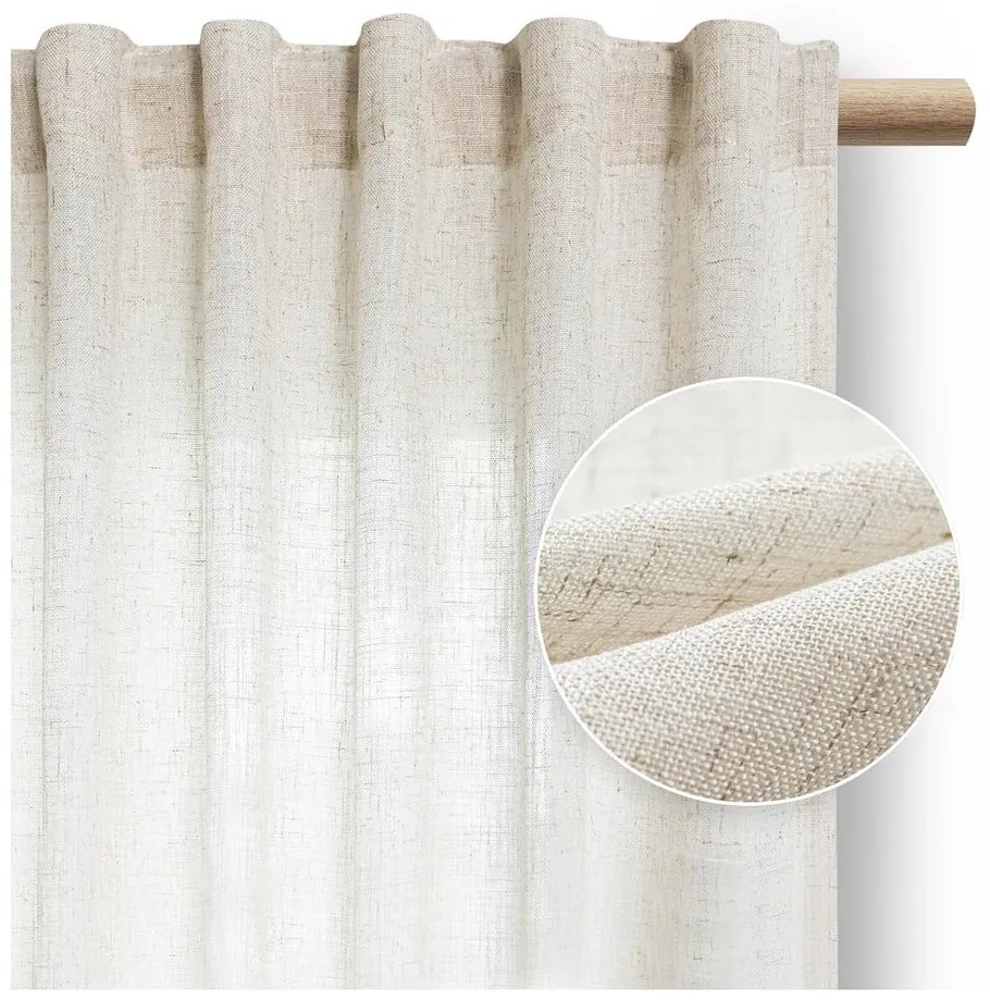 Перде в цвят слонова кост 140x250 cm Velari – Restilo