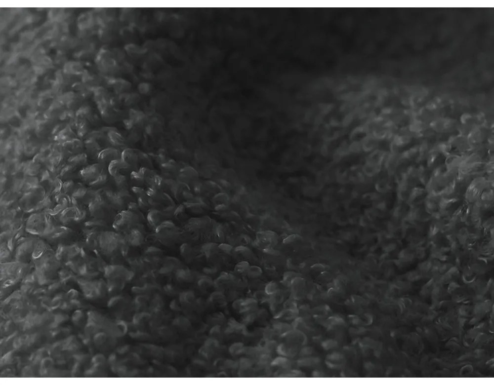 Тъмносив разтегателен диван с място за съхранение от букле 266 cm Pele – Makamii