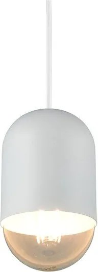 Бяло метално висящо осветително тяло ø 11 cm Nara – Reality