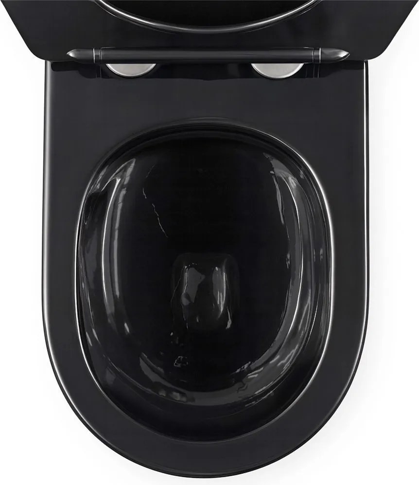 тоалетна чиния Rea Carlo Mini Tornado Black Gold Egde