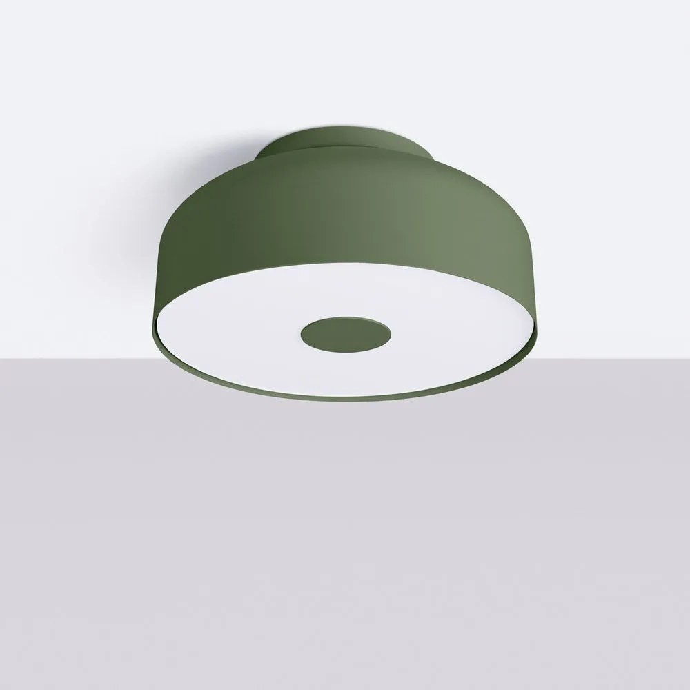 Зелено осветително тяло за таван Blacko – Sollux