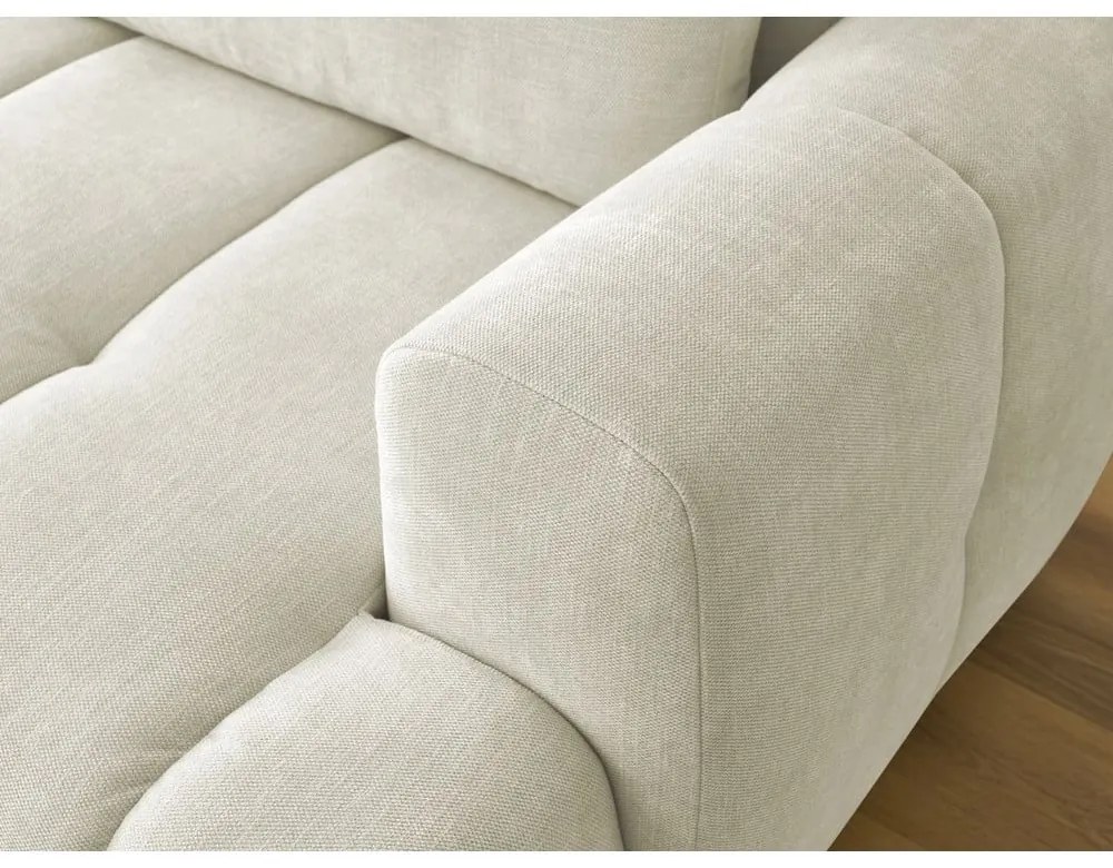 Бежов сгъваем/с място за съхранение ъглов диван (ляв ъгъл) Fuji – Bobochic Paris