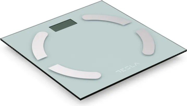 Кантар Tesla BS301WX, 180 кг, Дигитален, LCD дисплей, 30х30 см, Бял/Инокс