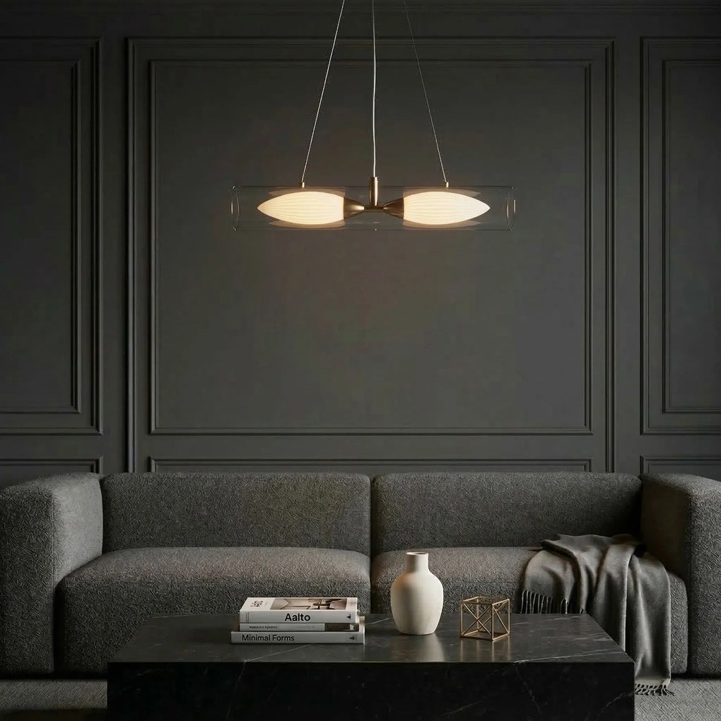 ВИСЯЩА ТАВАННА ЛАМПА G152-2CP GOLD