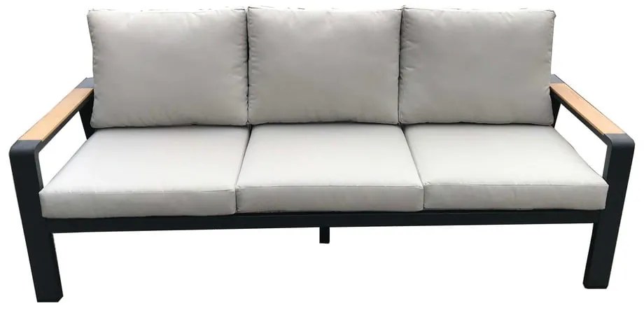 Сив алуминиев градински комплект за отдих за 5 души Rotterdam – Rojaplast