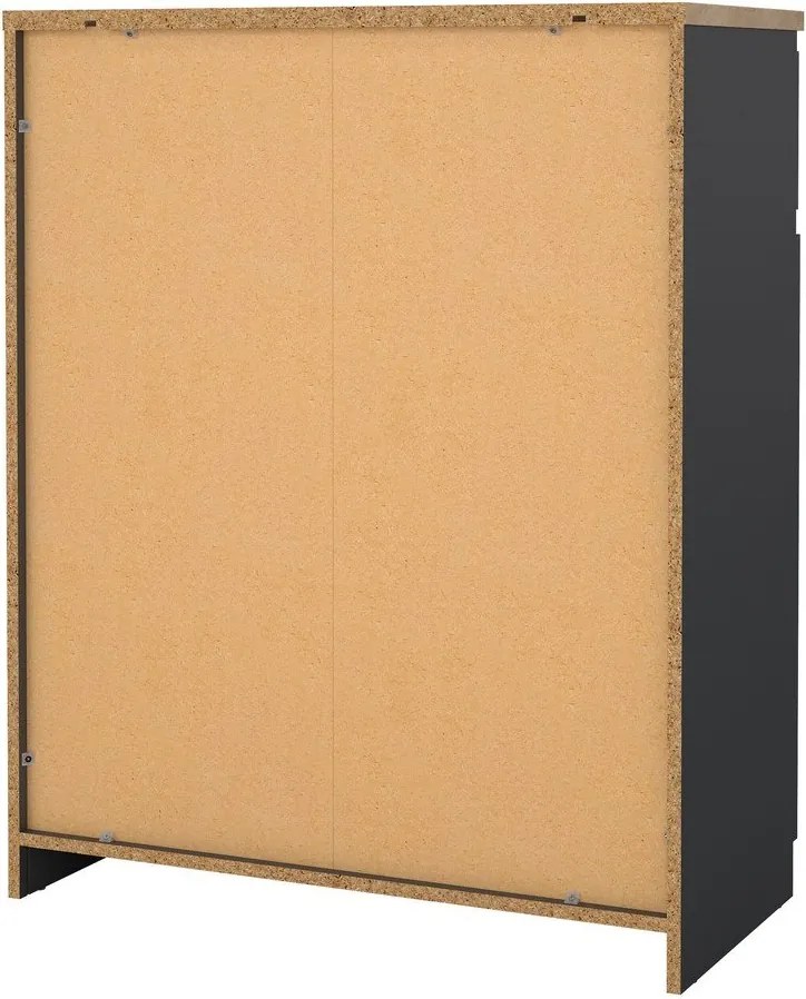 Тъмносив скрин 80x100x40 cm Naia – Tvilum