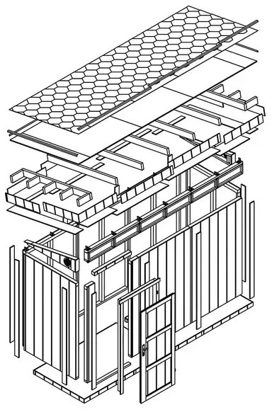 LP® SmartSide® панелен навес с под– 118 x 368 см – 4 м2