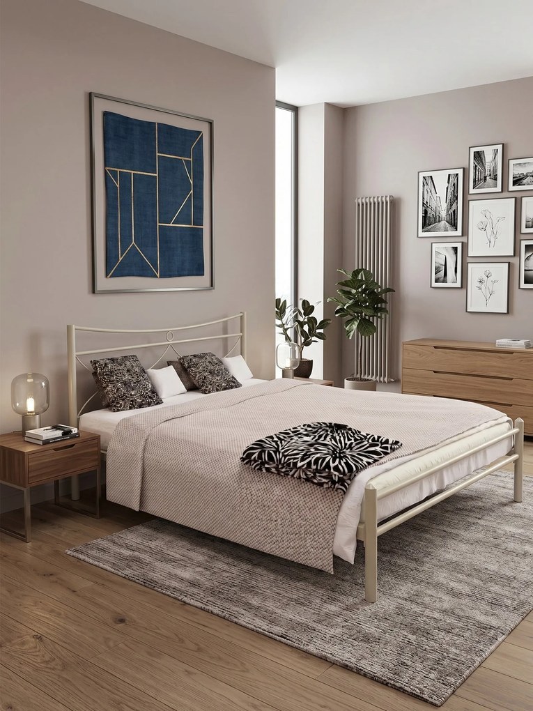 Легло Pier-140x190-Ecru-Χωρίς ποδαρικό