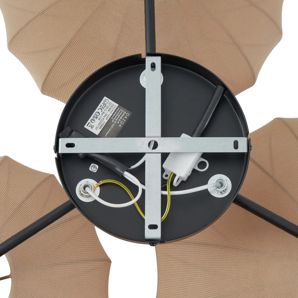 Japandi таванна лампа кафява 3 светлини - Multi Bida