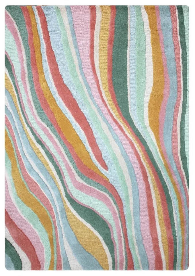 Ръчно изработен вълнен килим 200x290 cm Abstract Flow – Flair Rugs