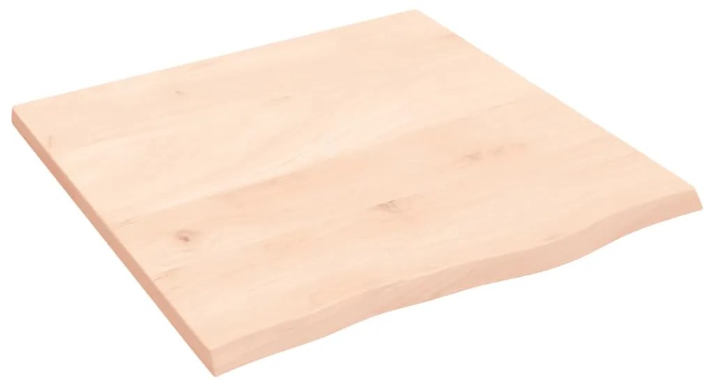 3156287 vidaXL Плот за маса, 60x60x2 см, необработен масивен дъб