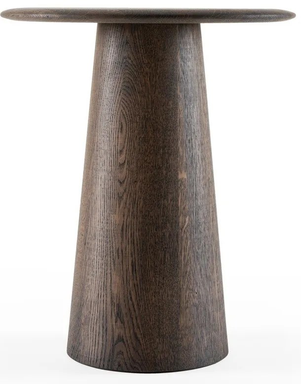 Кръгла странична масичка от масивен дъб ø 40 cm Mushroom – Gazzda