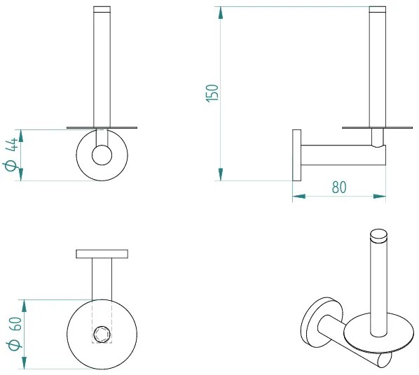 Държач за хартия Signo spare-White - Mat