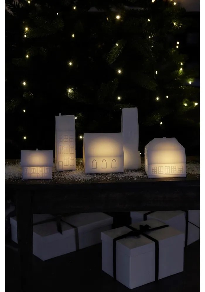 Бяла светлинна декорация на батерии Copenhagen City Church – Sirius